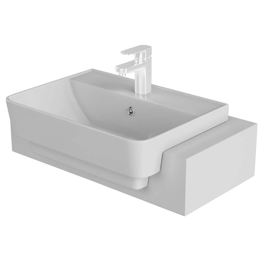  LECICO Zara 1Th Semi Recessed Basin - 50cm