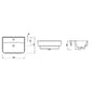 LECICO Zara 1Th Semi Recessed Basin - 50cm