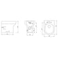 LECICO Zara Round Rimless WC - Back To Wall Pan