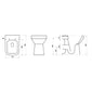 LECICO Zara Square Rimless WC - Comfort Height Back to Wall Pan