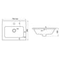 LECICO Zara Inset Basin - 80cm