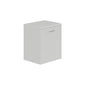 LECICO Zara 50cm 1-Drawer Wall Hung Vanity Unit - Gloss White