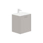 LECICO Zara 50cm 1-Drawer Wall Hung Vanity Unit - Matt Light Grey