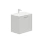 LECICO Zara 60cm 1-Drawer Wall Hung Vanity Unit - Gloss White