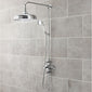 Nuie Beaumont Traditional Chrome Exposed Shower Valve Triple Handle