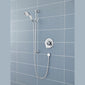 Nuie Traditional Slider Shower Rail Kit & Traditional Handset, Chrome