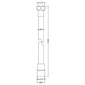 Hudson Reed Smooth Silver Shower Flex - Chrome - welovecouk