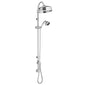 Nuie Beaumont Thermostatic Shower Valve C/W Rigid Riser Dual Kit - Chrome