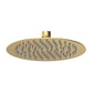 PORTO 1700mm Deluxe Thermostatic Shower Bathroom Suite with Slide Rail Kit - Brushed Brass