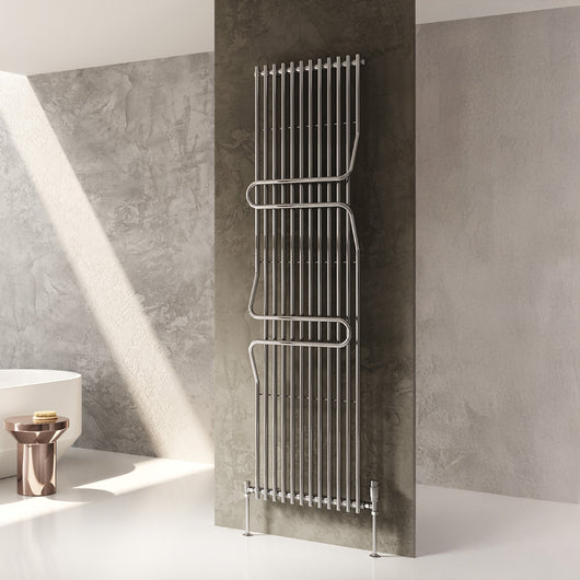  Reina Aletta Designer Radiator - Chrome - welovecouk
