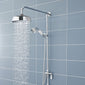 Nuie Victorian Grand Shower Riser Kit with Diverter, Fixed Shower Head & Handset