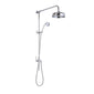 Nuie Victorian Grand Shower Riser Kit with Diverter, Fixed Shower Head & Handset