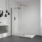 Aquadart Wetroom 8 Glass Panel 800mm Clear With Black Profile Pack - welovecouk