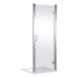 Lucie Chrome 900mm Hinged Shower Door - 8mm Glass