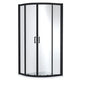 Lucie Matt Black 1000mm x 1000mm Shower Enclosure Quadrant - 8mm Glass