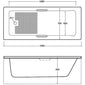 Trojan Granada Rectangular Single Ended Bath with Twin Grips 1500mm x 700mm 5mm - 0 Tap Hole