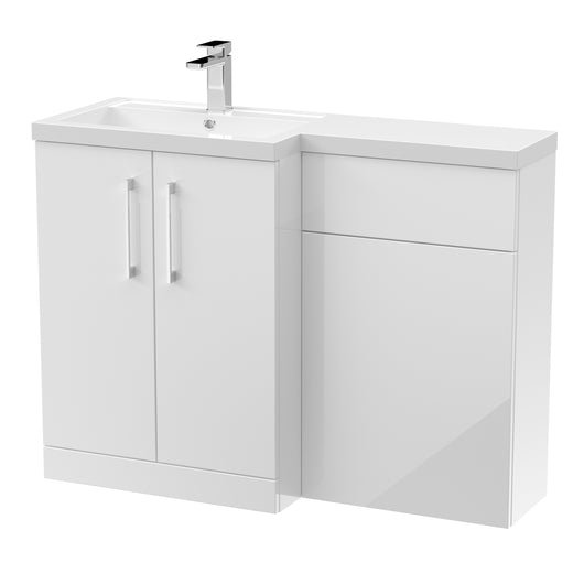  Nuie Arno 1100mm Left Hand Combination - Gloss White