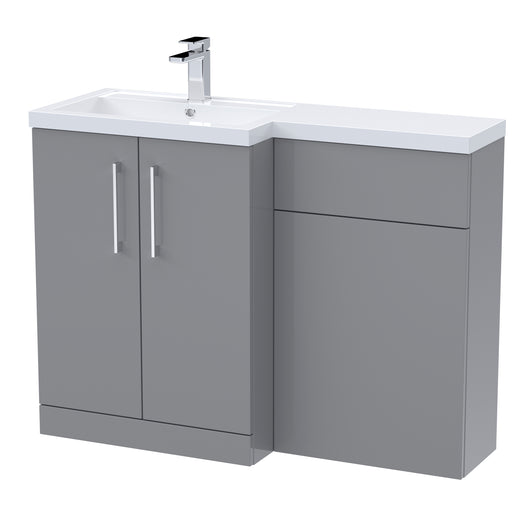  Nuie Arno 1100mm Left Hand Combination - Satin Grey