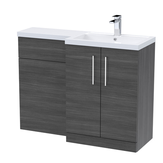  Nuie Arno 1100mm Right Hand Combination - Anthracite Woodgrain