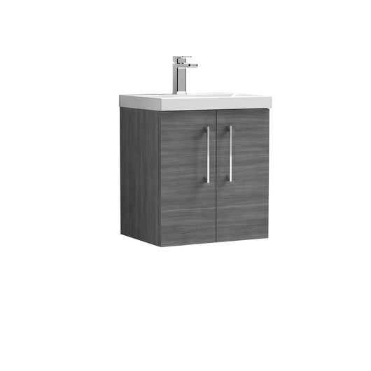  Ryker 500mm Wall Hung 2 Door Vanity & Basin 1 - Anthracite