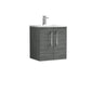 Ryker 500mm Wall Hung 2 Door Vanity & Basin 4 - Anthracite