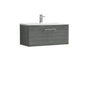 Ryker 800mm Wall Hung 1 Drawer Vanity & Basin 4 - Anthracite