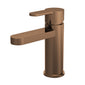 Nuie Arvan Mono Basin Mixer with Push Button Waste - Brushed Bronze