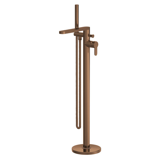  Nuie Arvan Freestanding Bath Shower Mixer with Kit - Brushed Bronze