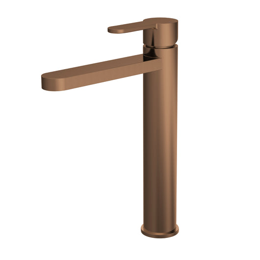  Nuie Arvan High Rise Mono Basin Mixer (No Waste) - Brushed Bronze