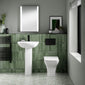 Nuie Dual Flush Concealed Cistern Frame Square Plate - Matt Black