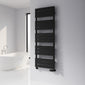 Reina Avola Flat Panel Heated Towel Rail - Black - Various Sizes Available
