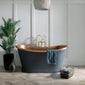 BC Designs Freestanding Boat Bath 1700 x 725mm - Copper Patinata Blue