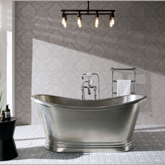  BC Designs Freestanding Boat Bath 1500  x 725mm - Tin