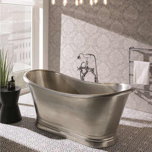  BC Designs Freestanding Boat Bath 1700  x 725mm - Tin
