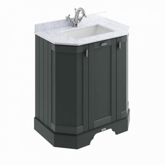  Bayswater Victrion 3-Door Vanity Unit 750mm Wide - Dark Lead (Excluding Basin)