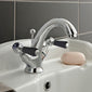 Hudson Reed Black Topaz With Lever Mono Basin Mixer - Chrome / Black - BC405DL