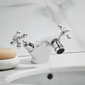 Hudson Reed White Topaz With Crosshead  Bidet Tap - Chrome - BC306HX