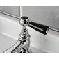 Hudson Reed Black Topaz With Lever Basin Taps - Chrome / Black - BC401HL