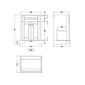 Cambridge Traditional 1685 Freestanding Bathroom Suite with Vanity Unit - welovecouk