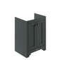 BC Designs Victrion 2-Door Vanity Unit 640mm Wide - Dark Lead - welovecouk