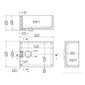 Nuie Fireclay Belfast Sink 595x455x254 - White