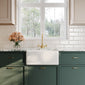 Nuie Fireclay Belfast Sink 595x455x254 - White
