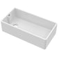 Nuie Fireclay Belfast Sink 895x460x245 - White