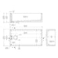 Nuie Fireclay Belfast Sink 895x460x245 - White