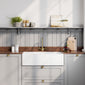 Nuie Fireclay Belfast Sink 895x460x245 - White