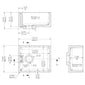 Nuie Fireclay Belfast Sink 445x380x205 - White