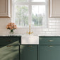 Nuie Fireclay Belfast Sink 445x380x205 - White