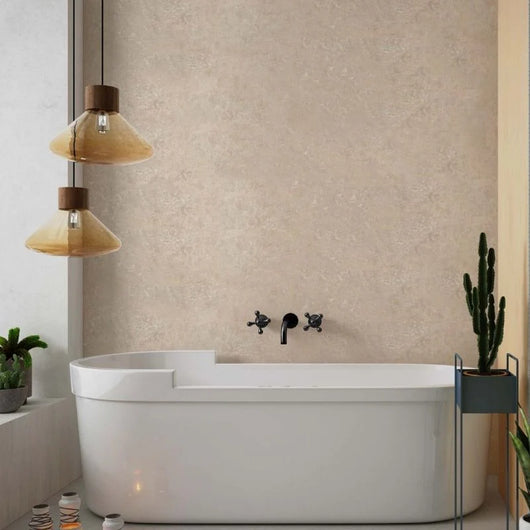  SDG Wall Shower & Bathroom Panel 2400 x 1000 x 10mm - Matt Beige Concrete - welovecouk