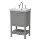 Bexley 500mm Floor Standing Vanity & Basin 3TH - Cool Grey