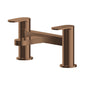 Nuie Binsey Deck Mounted Bath Filler - Brushed Bronze